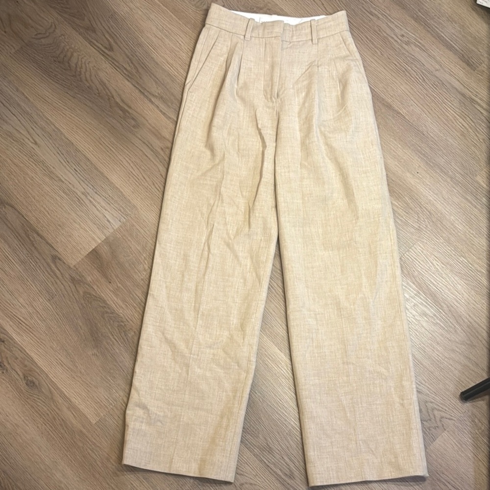 Wilfred Beige Pleated Trousers - size 00